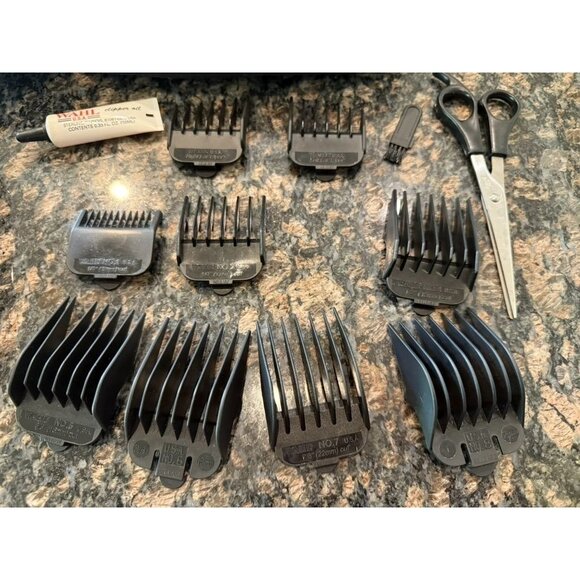 Wahl All-Pro Home Haircutting Kit W/ Clippers Scissors Attachments & Case READ - Picture 3 of 4